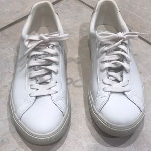 Veja White Leather Sneakers